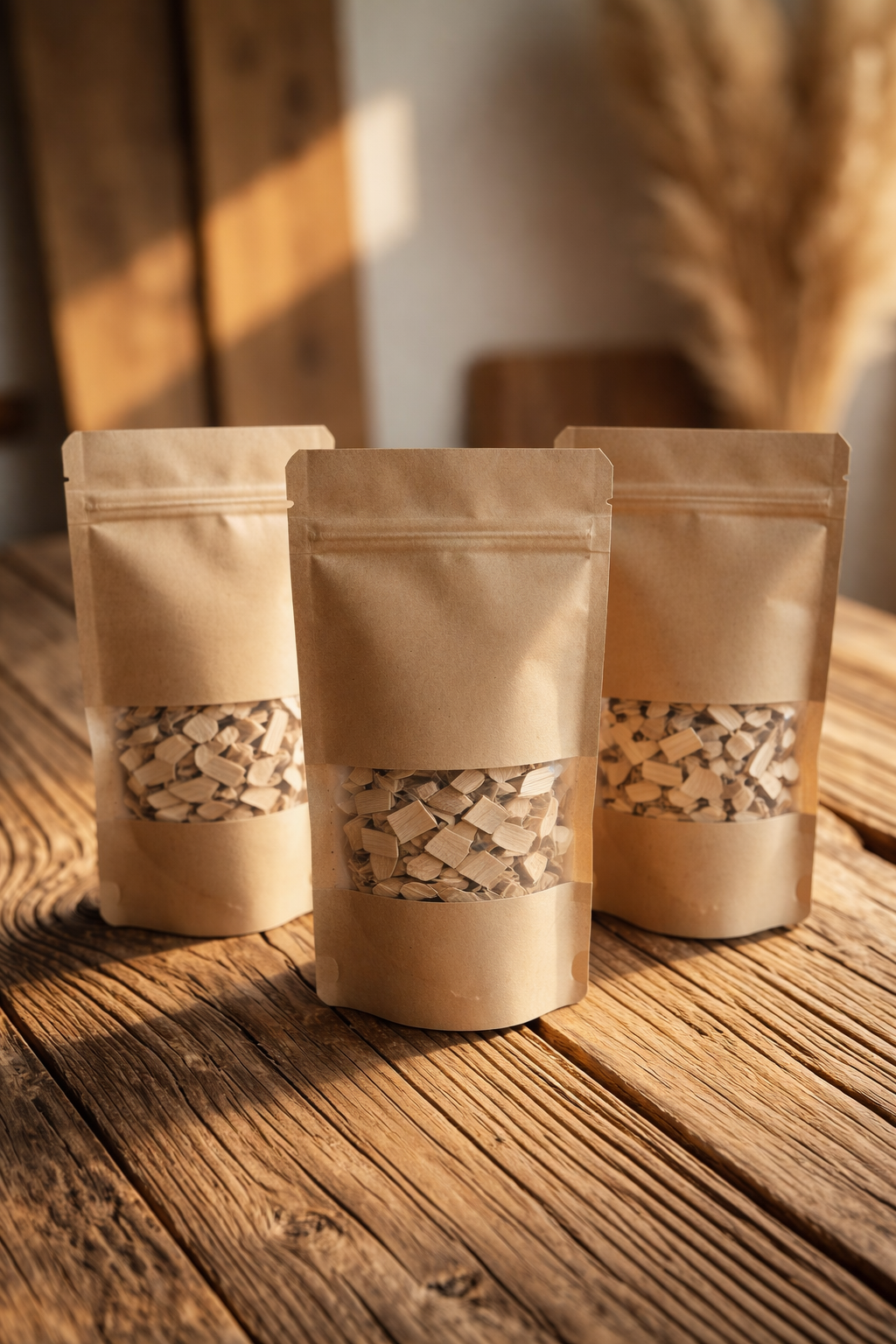 Virutas de encina para ahumado de pan