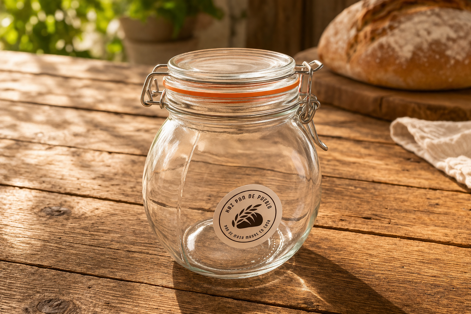 Tarro de fermentación de Masa madre